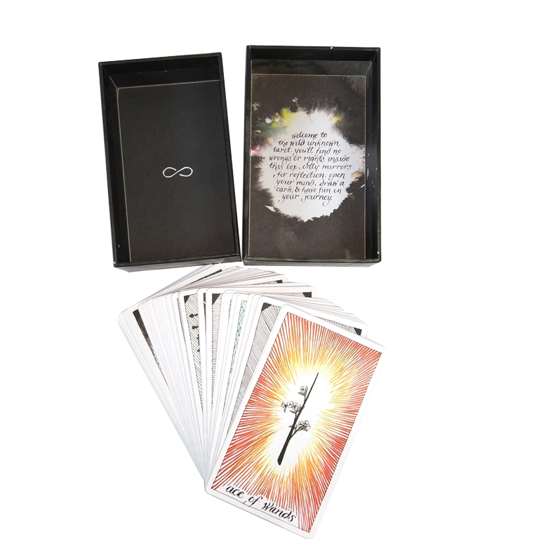 OEM Printing Tarot Game Set Paper Cards Set Party Game for Adult Personalized Oracle Cards with Instruction Book