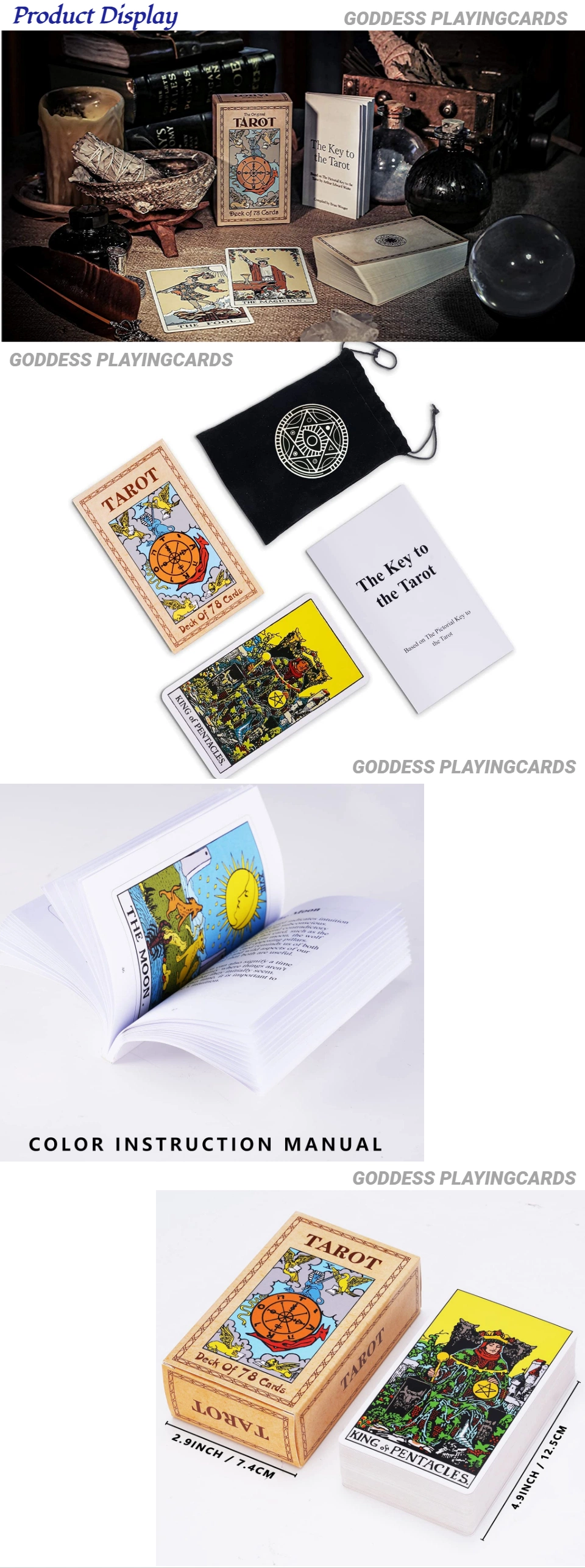 Custom Tarot Game Cards with High Quality Paper Tarot Cards Oracle Deck