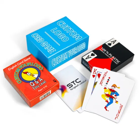 Custom Advertising Gift Tarot Game Cards Kids Educational Card Poker Cards PVC Casino Bicycle Paper Plastic Playing Cards