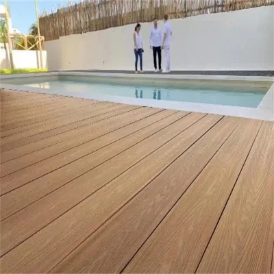 New Price Wooden Plastic Composite Exterior Solid WPC Timber Decking Borads