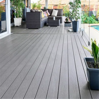 Deep Embossed Wooden Plastic Composite WPC Decking with Recycling Materials